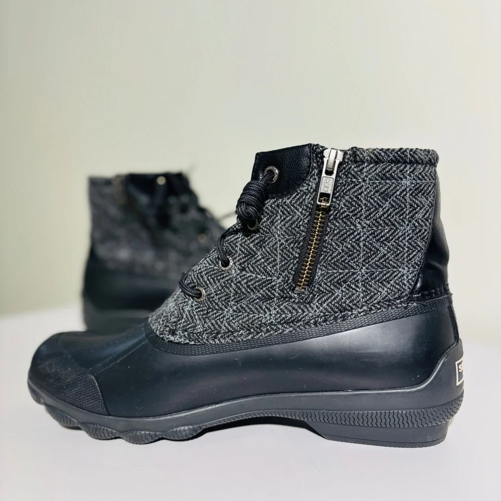 FINAL SALE 🚨 Sperry Syren Gulf Women's Duck Wool Boot 9.5 Grey/Black STS99766 - Picture 4 of 8